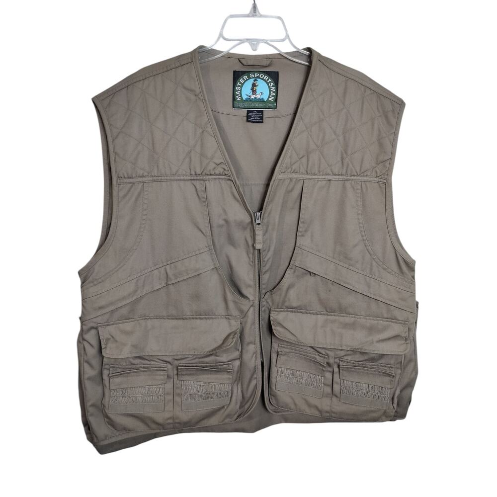 M780) Master Sportsman Tan Zip Bird Hunting Vest 2XL